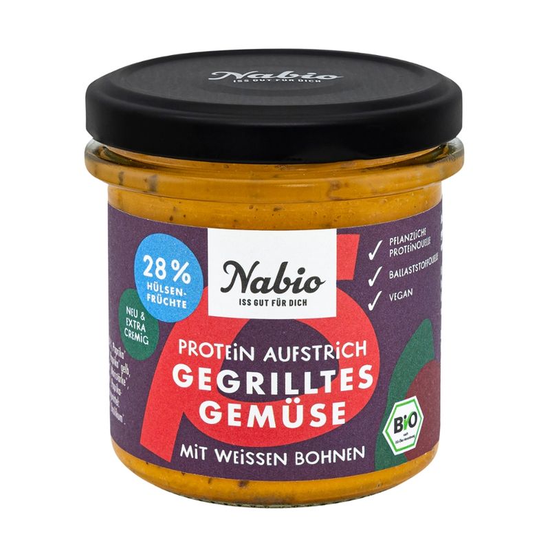 Nabio Protein Aufstrich Tomate Basilikum mit Kichererbsen - Produktbild