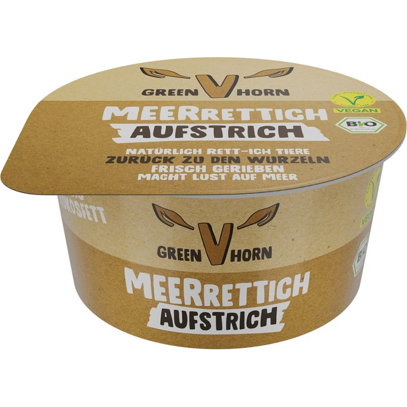 Greenhorn Greenhorn veganer Bio Aufstrich Meerrettich - Produktbild