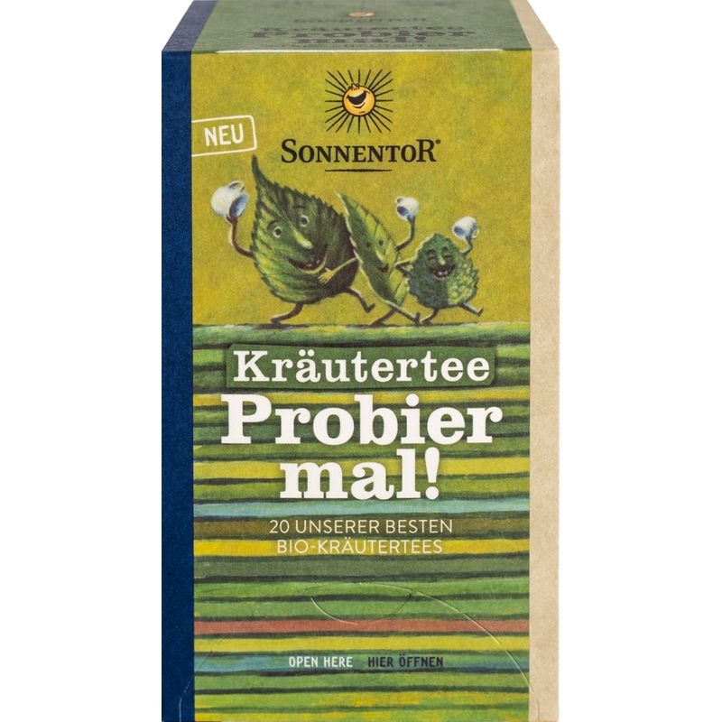 Sonnentor Kräutertee Probier mal!, Doppelkammerbeutel - Produktbild