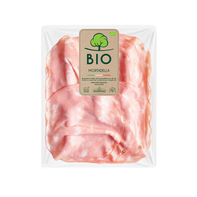 GRAN BRIANZA AFF. Mortadella BIO GB 80g 6pz NITRITE FREE - Produktbild