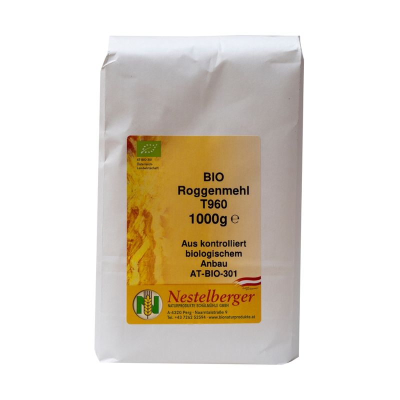 Nestelberger Bio Roggenmehl T960 1kg - Produktbild