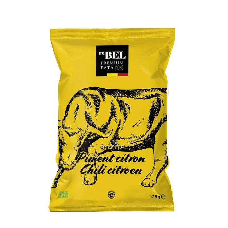 reBEL kartoffelchips zitronen chili reBEL 125g - Produktbild