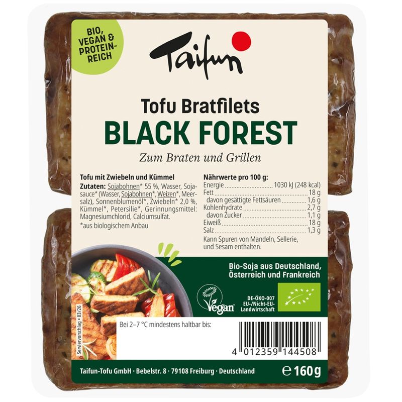 Taifun Tofu Bratfilets Black Forest - Produktbild