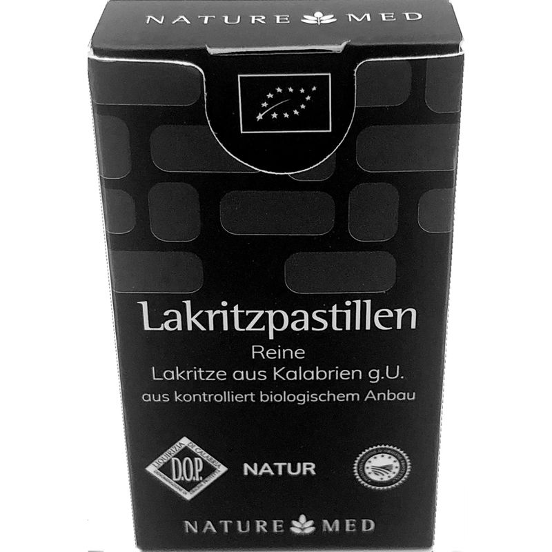 Nature Med srl Lakritzpastillen Natur Reine Lakritze aus Kalabrien g.U. - Produktbild