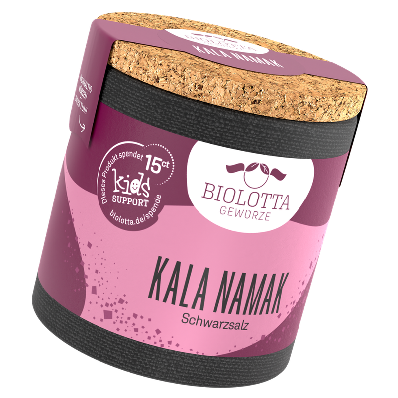 Biolotta Biolotta Korkdose Kala Namak, Schwarzsalz - Produktbild