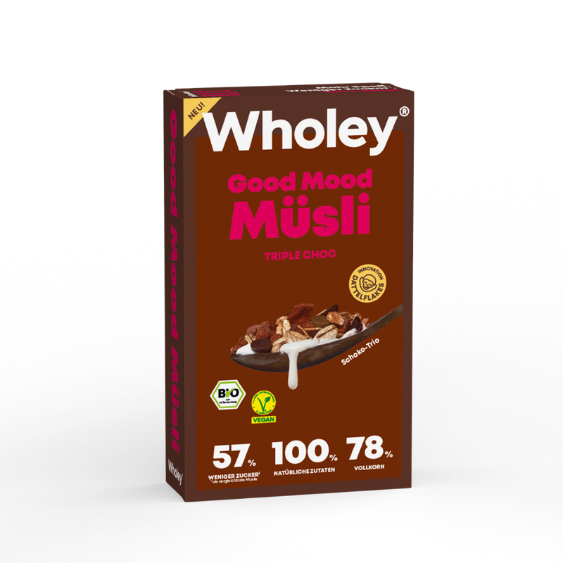 Wholey Wholey Good Mood Müsli Triple Choc - Produktbild