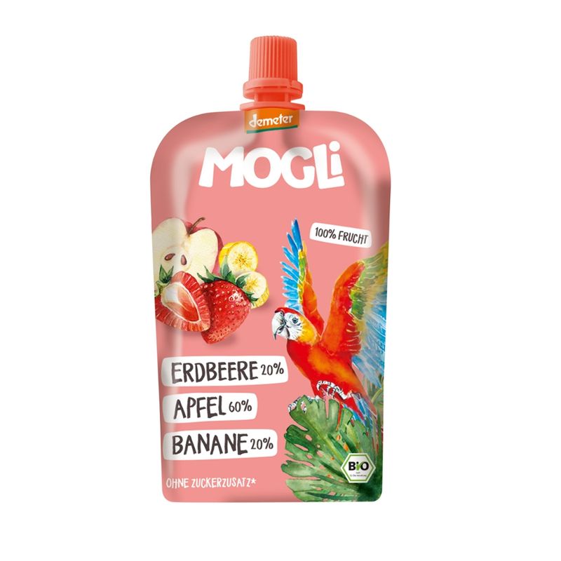 Mogli Quetschie Erdbeere - Produktbild