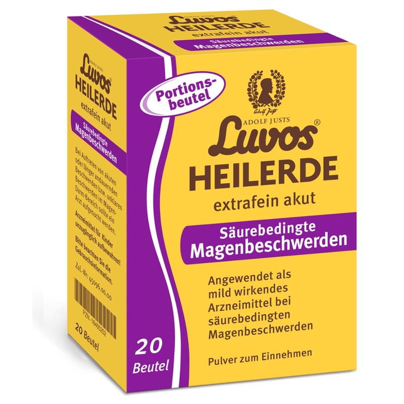 Luvos-Heilerde Adolf Justs Luvos-Heilerde extrafein akut Säurebed Magenbeschwerden Portionsbeut - Produktbild