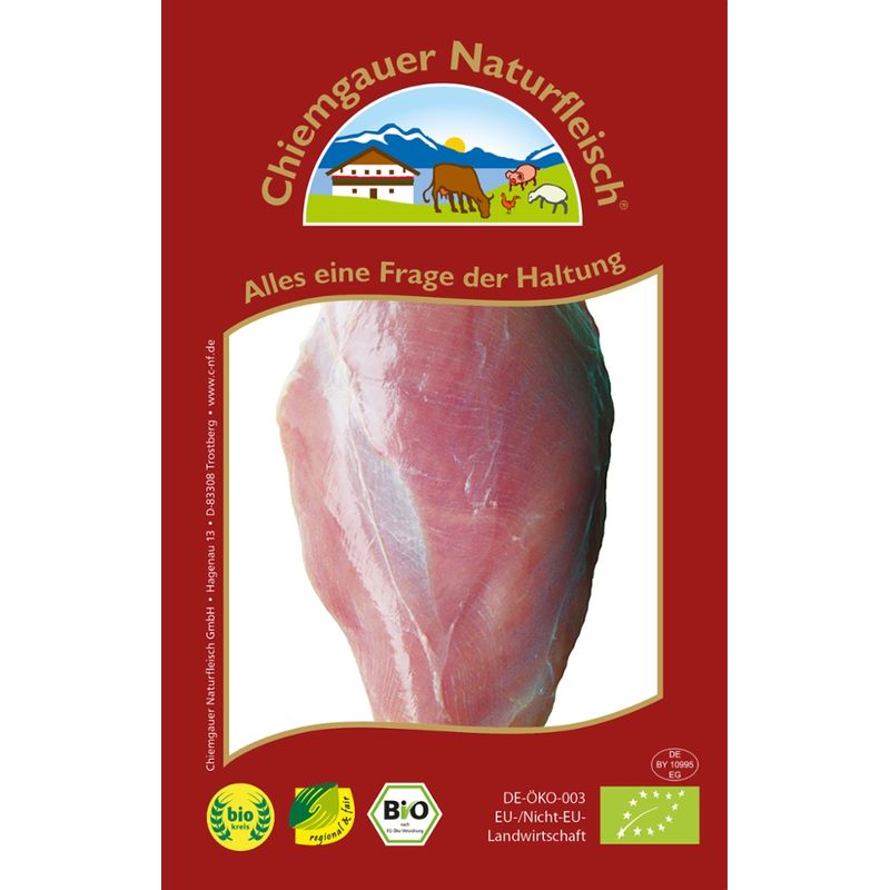 Chiemgauer Naturfleisch Puten-Filet, ca. 200 - 300 g, SB, kbA - Produktbild