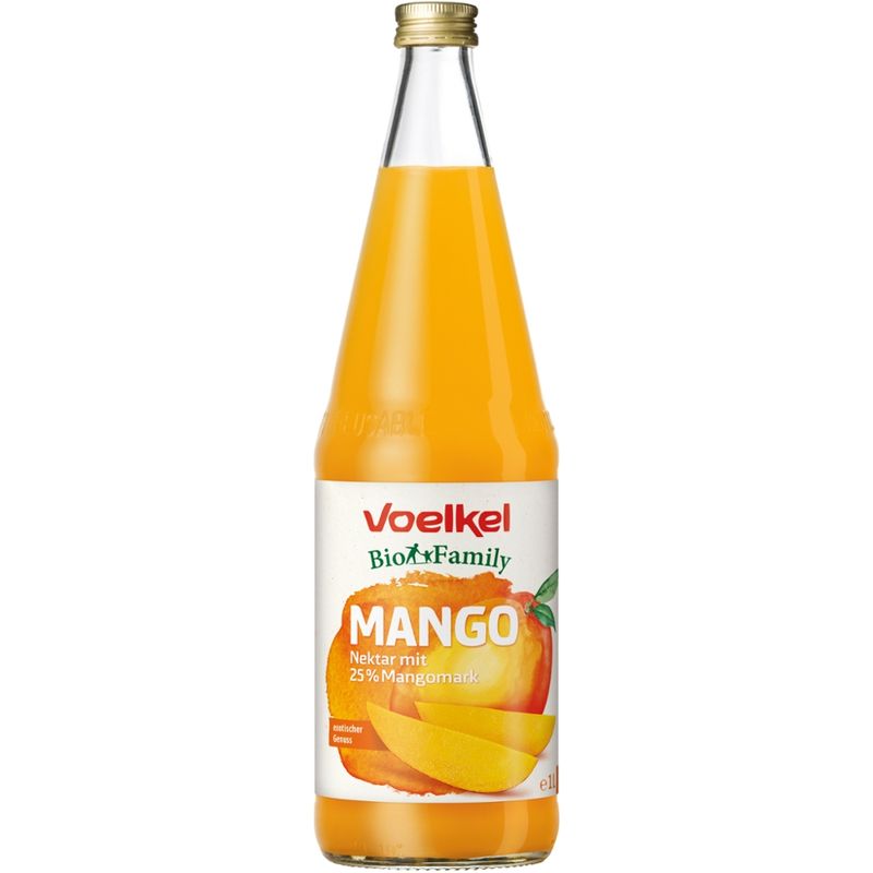Voelkel Bio Family Mango Nektar mit 25% Mangomark - Produktbild