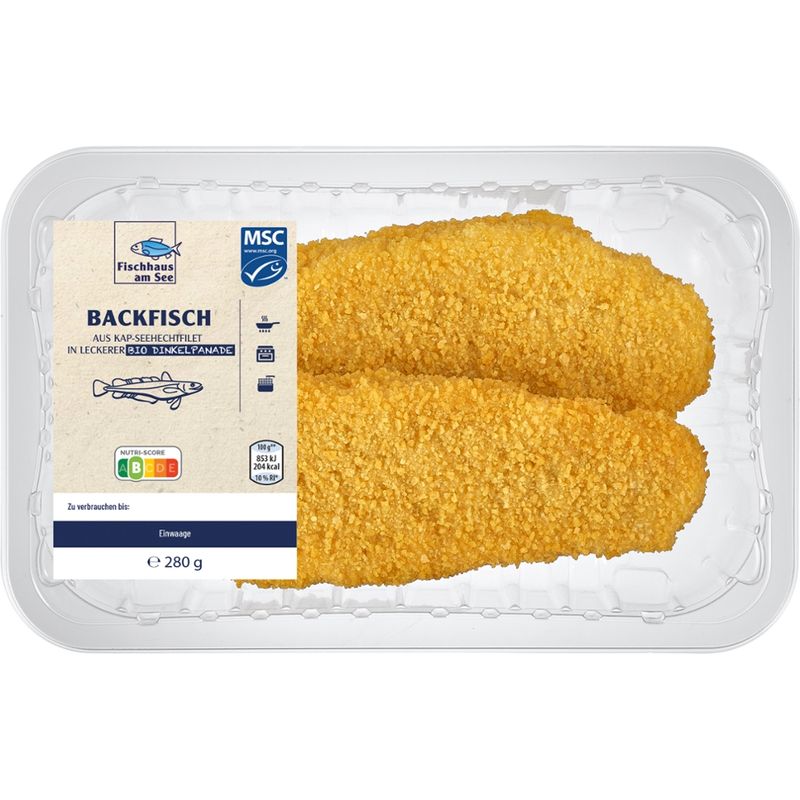 Fischhaus am See MSC Backfisch 280g in Bio Panade - Produktbild