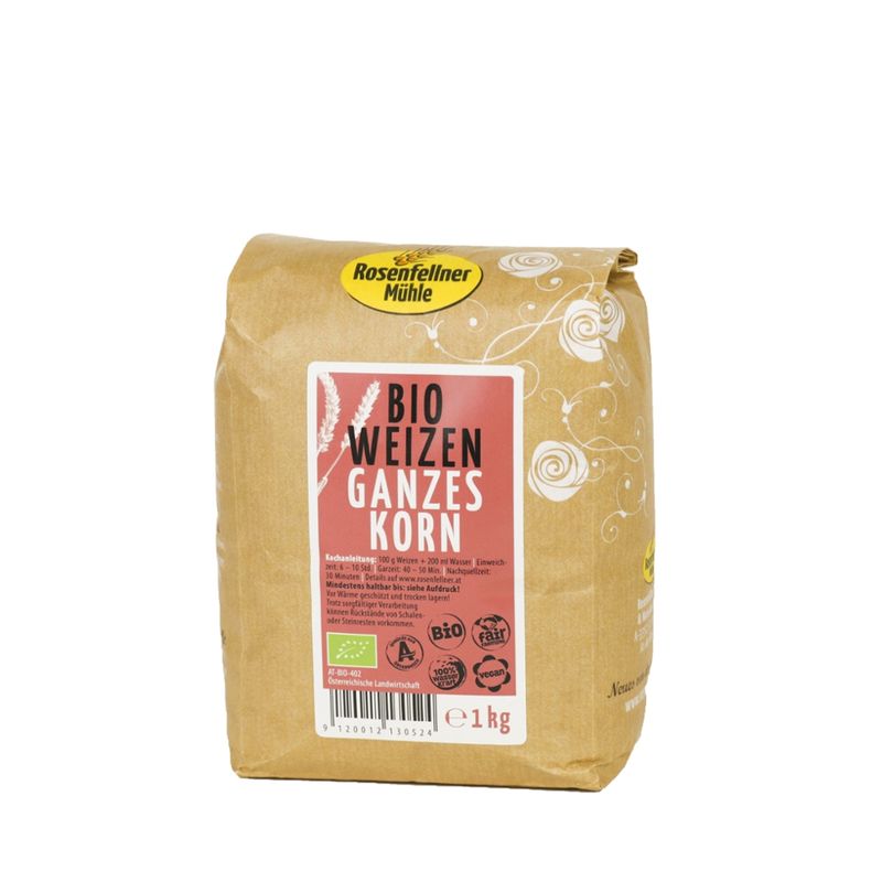 Rosenfellner Mühle & Naturkost Bio Weizen 1kg - Produktbild