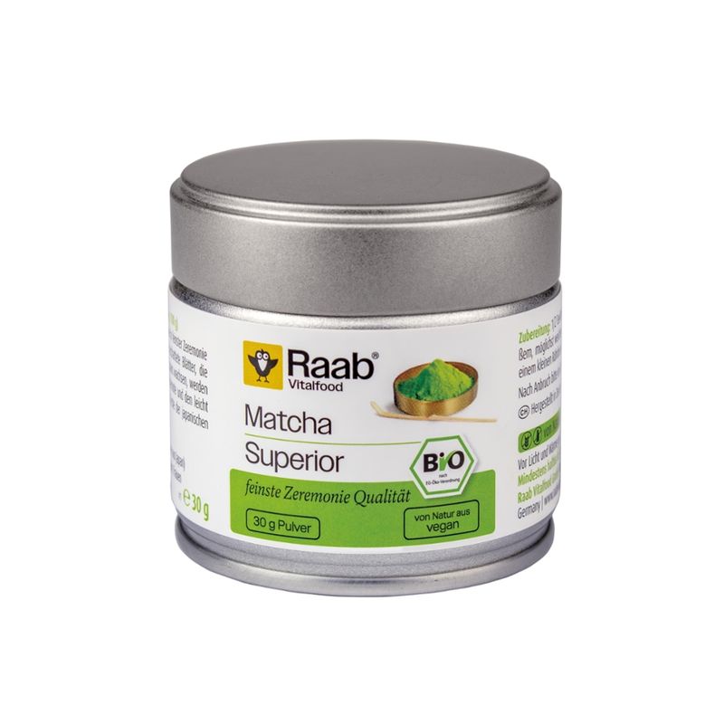 Raab Vitalfood BIO Matcha Grüntee Pulver 30 g Superior - Produktbild