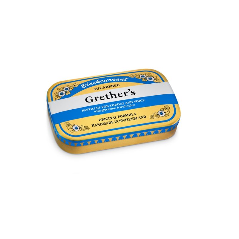 Doetsch Grether Grether´s Pastillen Blackcurrant 60 g zuckerhaltig - Produktbild