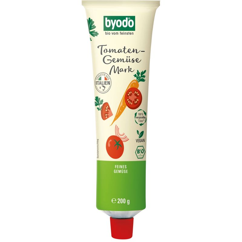 Byodo Byodo Tomato-Vegetable Concentrate in a tube, 200g - Produktbild