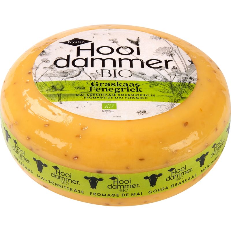 Hooidammer Hooidammer Bio Mai-Schnittkäse Bockshornklee 4/5kg mindestens 50% Fett i. Tr. - Produktbild