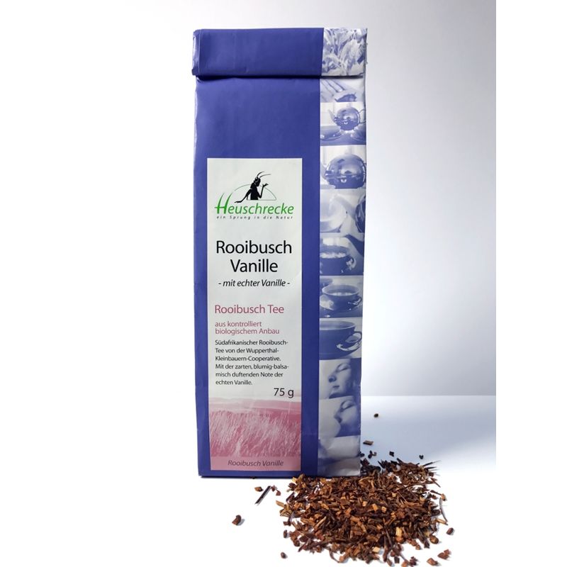 Heuschrecke Rooibusch Vanille, Premium mit echter Vanille, kbA - Produktbild