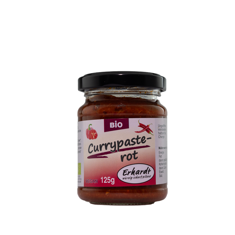 Erhardt würzig • scharf • pikant Currypaste rot Bio - Produktbild