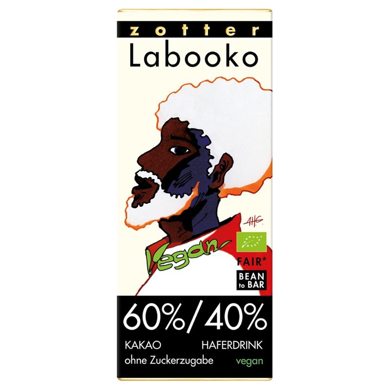 Zotter Schokolade Labooko Kakao-Haferdrink 60%/40% ohne Zuckerzugabe vegan - Produktbild