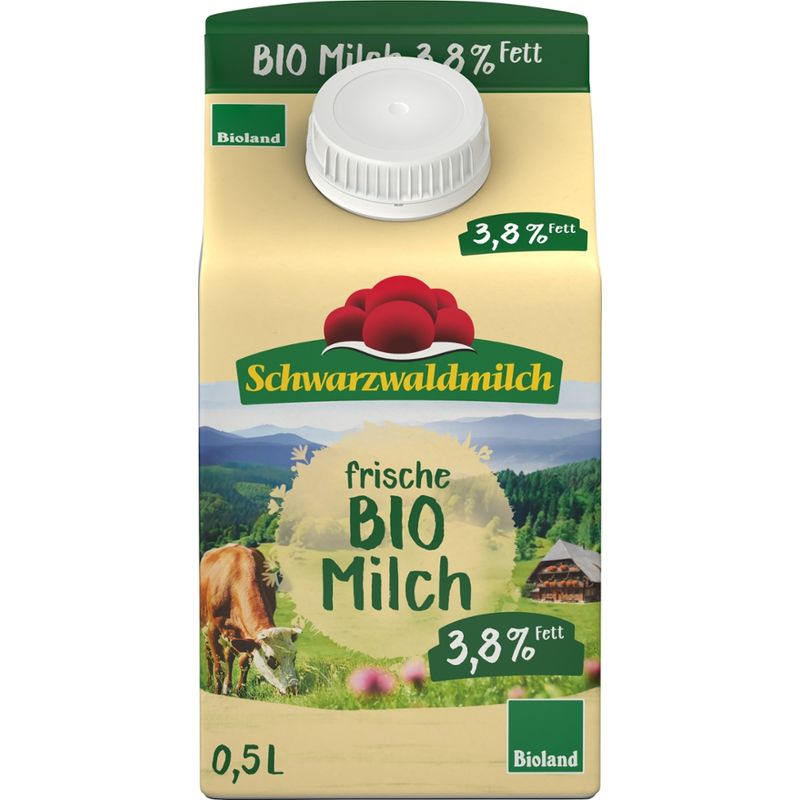 Schwarzwaldmilch BIO SWM BIO Frischmilch 3,8% 10x0,5L PG - Produktbild