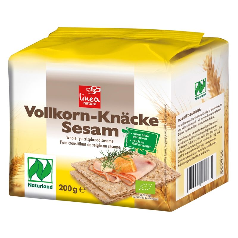 Linea Natura Naturland Sesam Vollkorn Knäcke - Produktbild