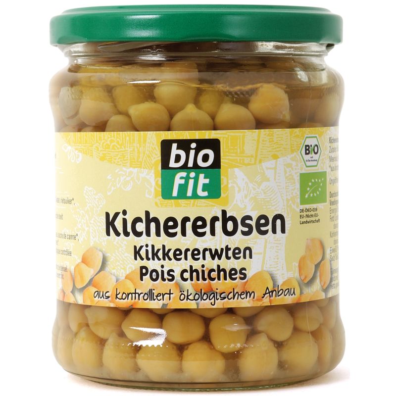 Bio Fit Bio-Kichererbsen 370 ml Gl. BIO FIT - Produktbild
