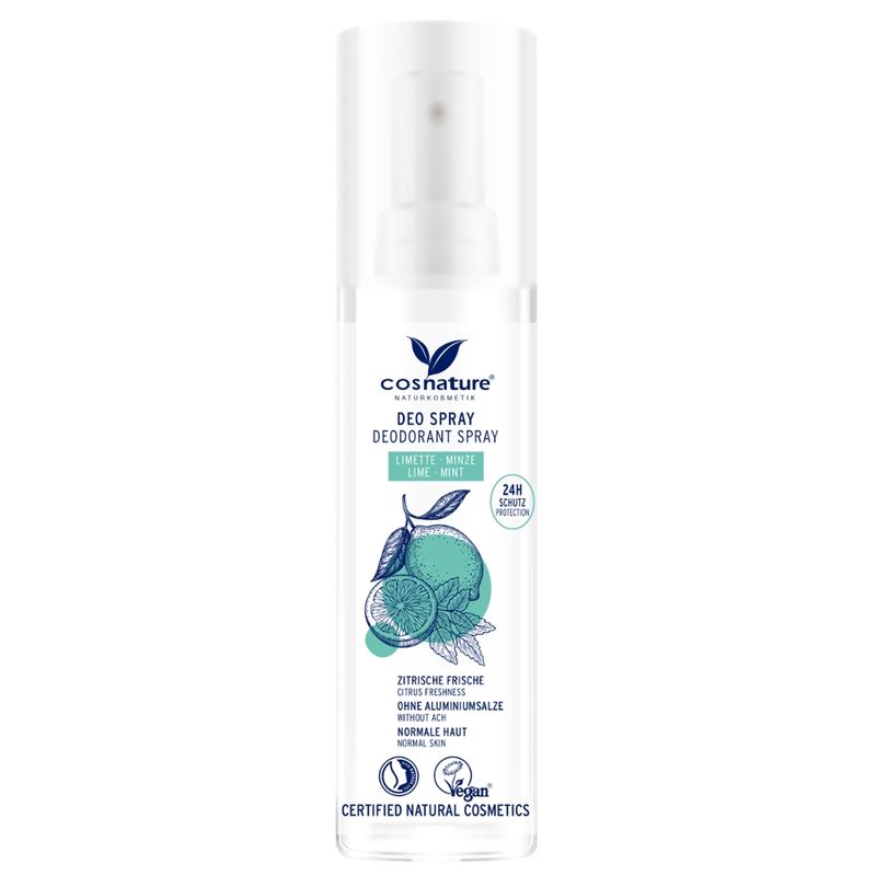 Cosnature  Deo Spray Limette & Minze 75 ml - Produktbild