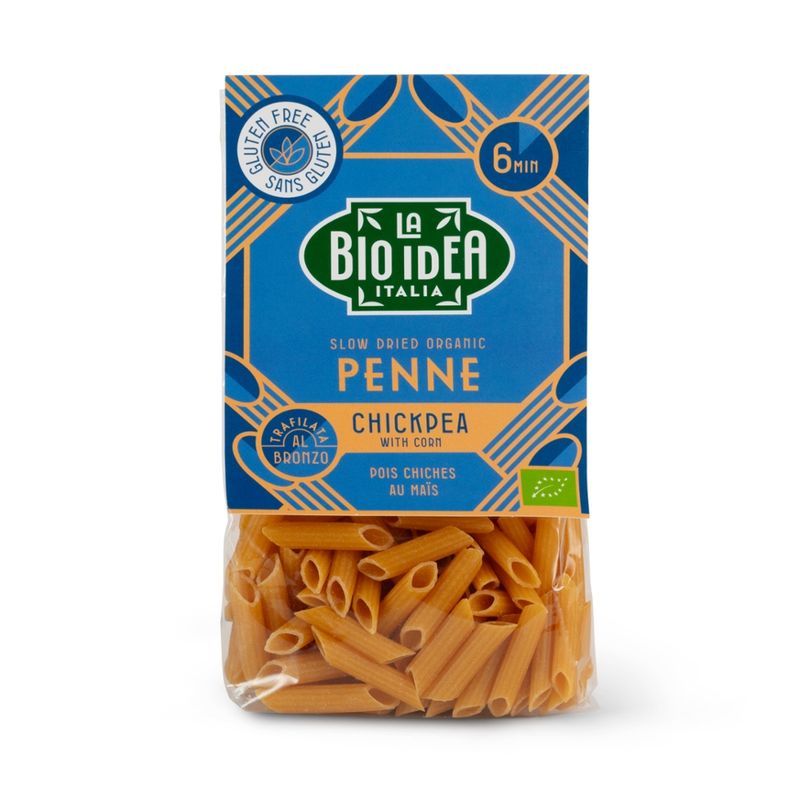 La Bio Idea Kichererbsen Penne mit Mais - Produktbild