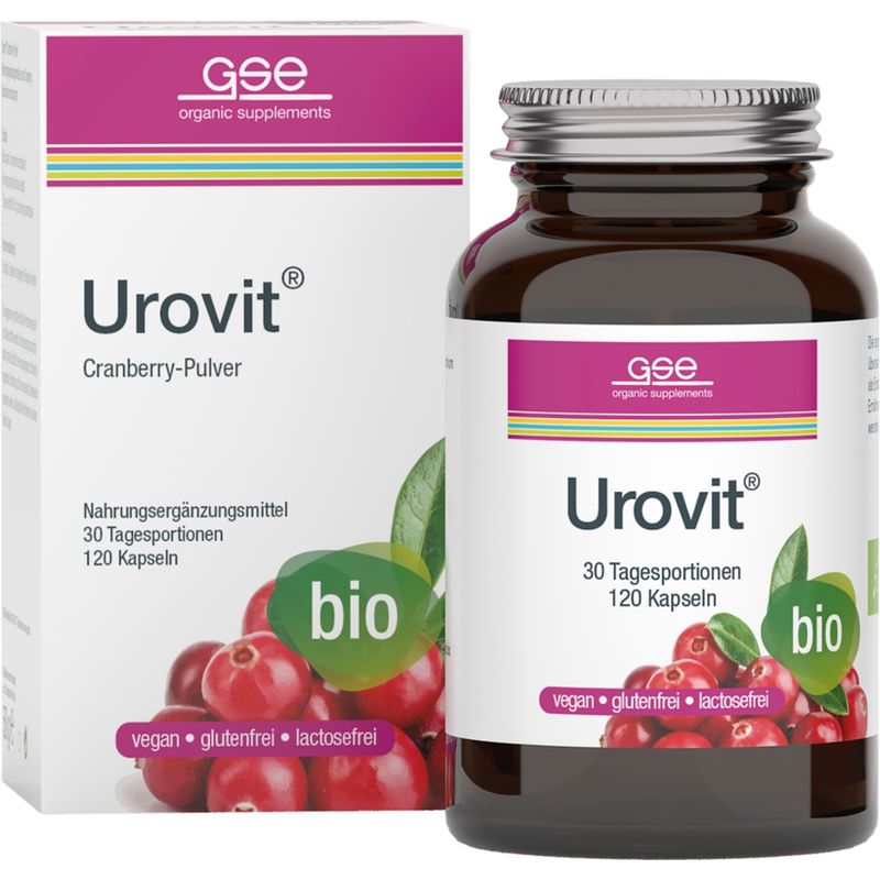 GSE  Urovit® Cranberry (Bio), 120 Kapseln à 480 mg - Produktbild