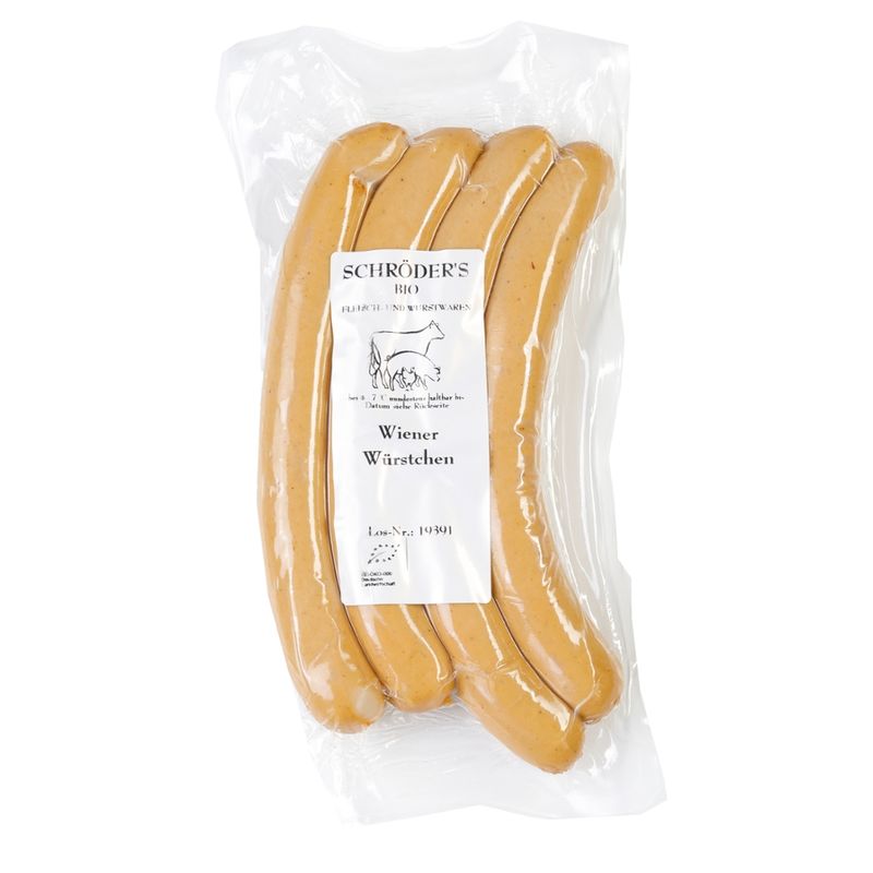 Schröder's Bio Fleisch- und Wurstwaren Wiener ca. 4x70 g - Produktbild