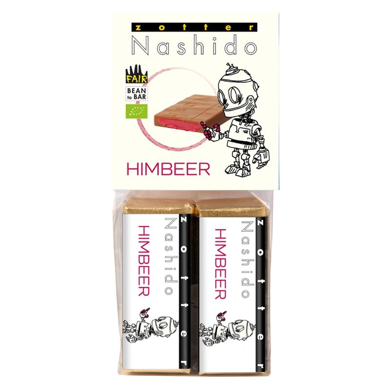 Zotter Schokolade Nashido Himbeer - Produktbild