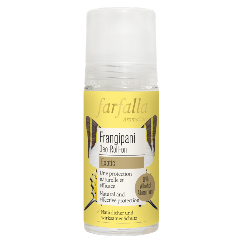 farfalla Frangipani, Blumig-sanfter Deo Roll-on, 50ml - Produktbild