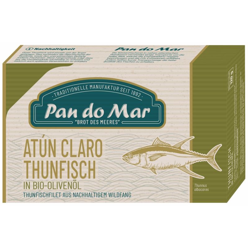 Pan do Mar Atún claro Thunfisch in Bio-Olivenöl - Produktbild
