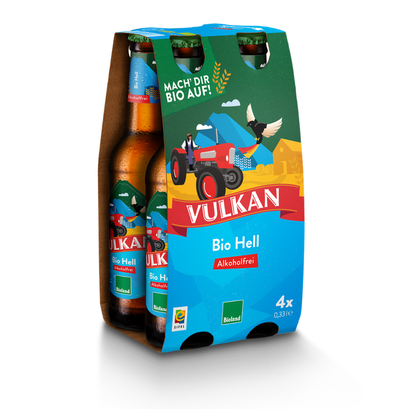 VULKAN Vulkan BIO Hell alkoholfrei Fourpack - Produktbild