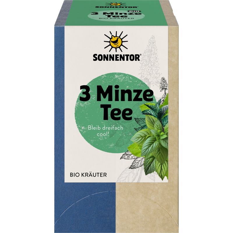 Sonnentor 3-Minze Tee, Doppelkammerbeutel - Produktbild