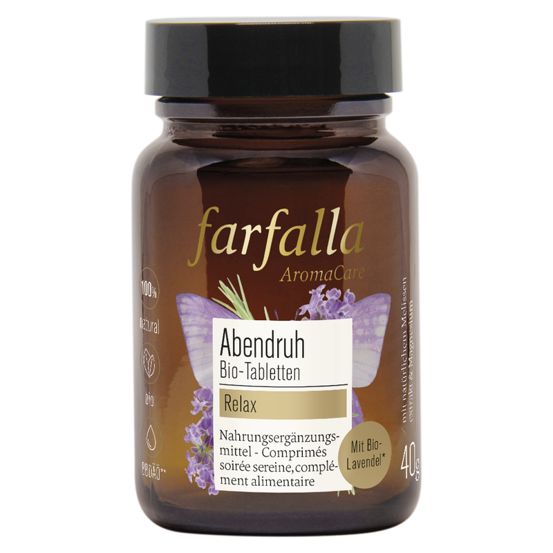 farfalla Schlaf schön, Abendruh Bio-Tabletten, 80 Stk - Produktbild