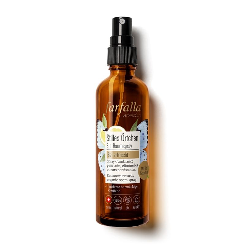 farfalla Sei erfrischt, Stilles Örtchen Bio-Raumspray, 75ml - Produktbild