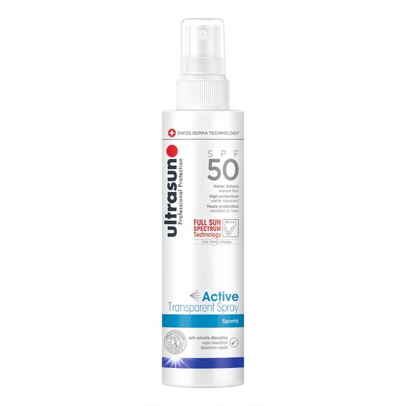 Ultrasun Active Transparent Spray SPF50 150ml - Produktbild