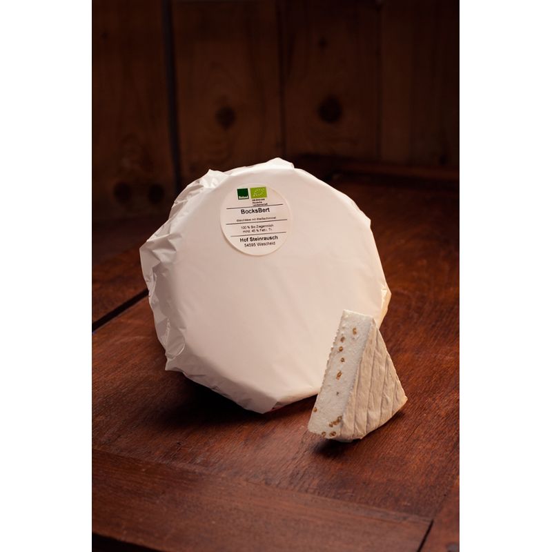 Hof Steinrausch Steinrauscher Ziegenbrie mit Bockshornklee - Produktbild