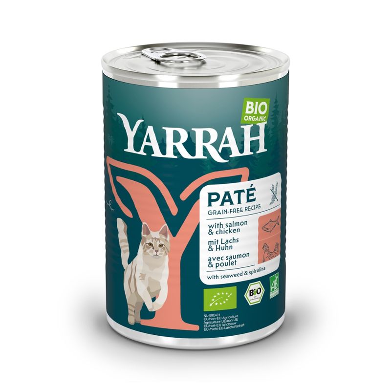 Yarrah Organic Petfood Yarrah Bio Katze Dose Pastete getreidefrei mit Lachs - Produktbild