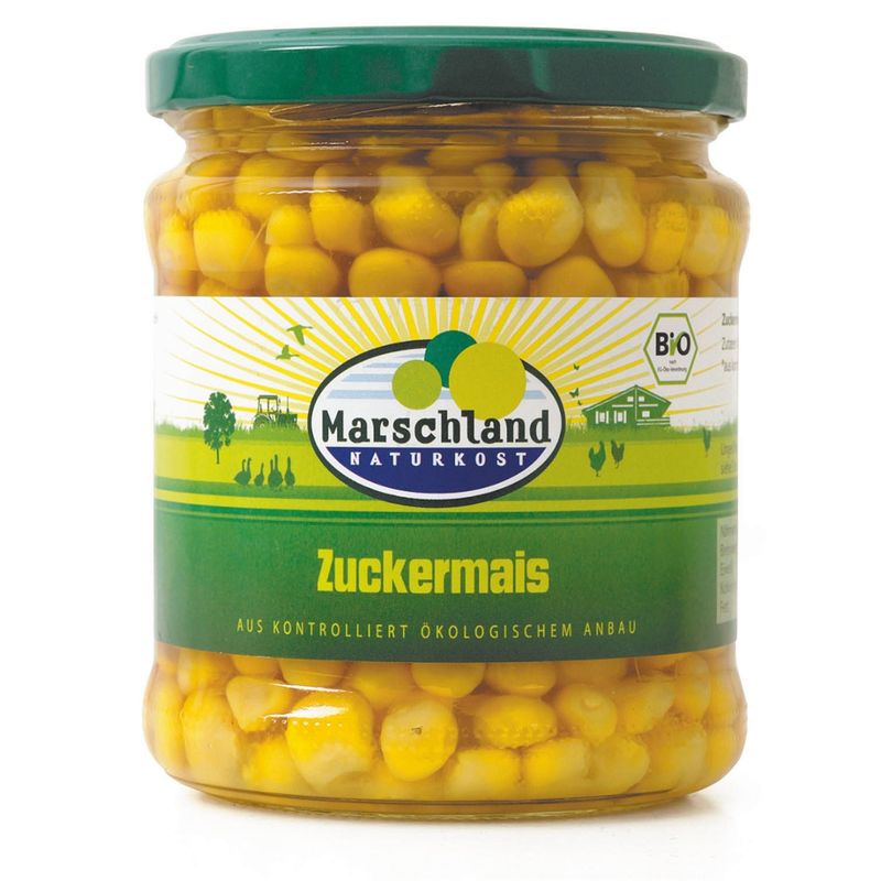 Marschland  Bio-Zuckermais 370 ml Gl. MARSCHLAND - Produktbild