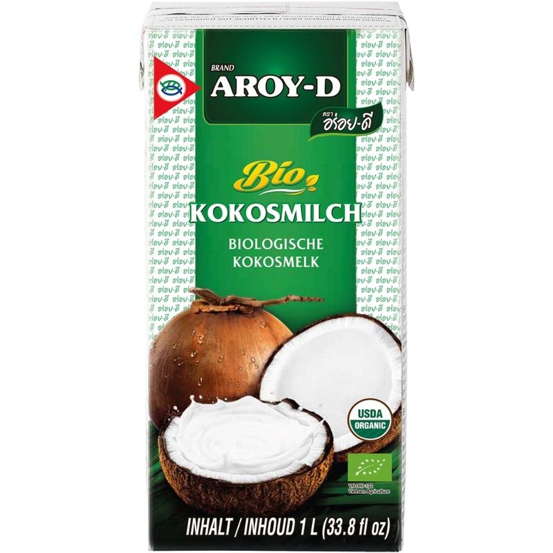 AROY-D Bio Kokosnussmilch, Fettgehalt: ca. 17% - 19% - Produktbild