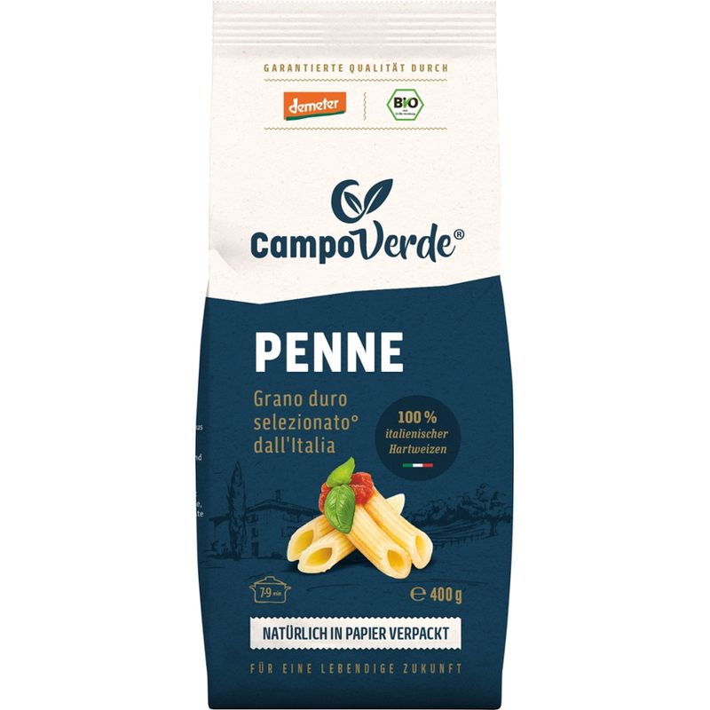 Campo Verde CV demeter Penne aus Hartweizengrieß 400g - Produktbild