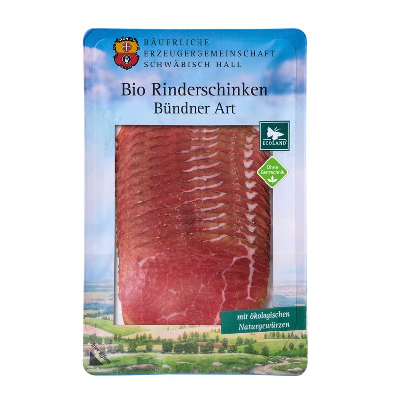 Bäuerliche Erzeugergemeinschaft Schwäbisch Hall Bio Rinderschinken Bünder Art - Produktbild
