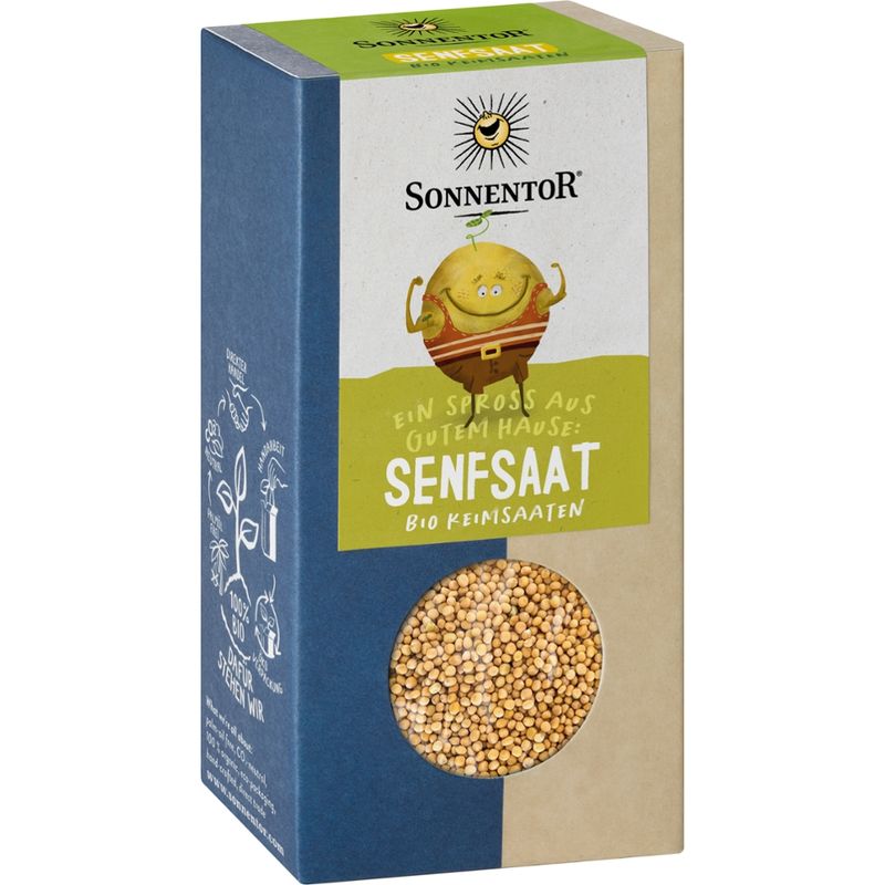 Sonnentor Senfsaat gelb, Packung - Produktbild