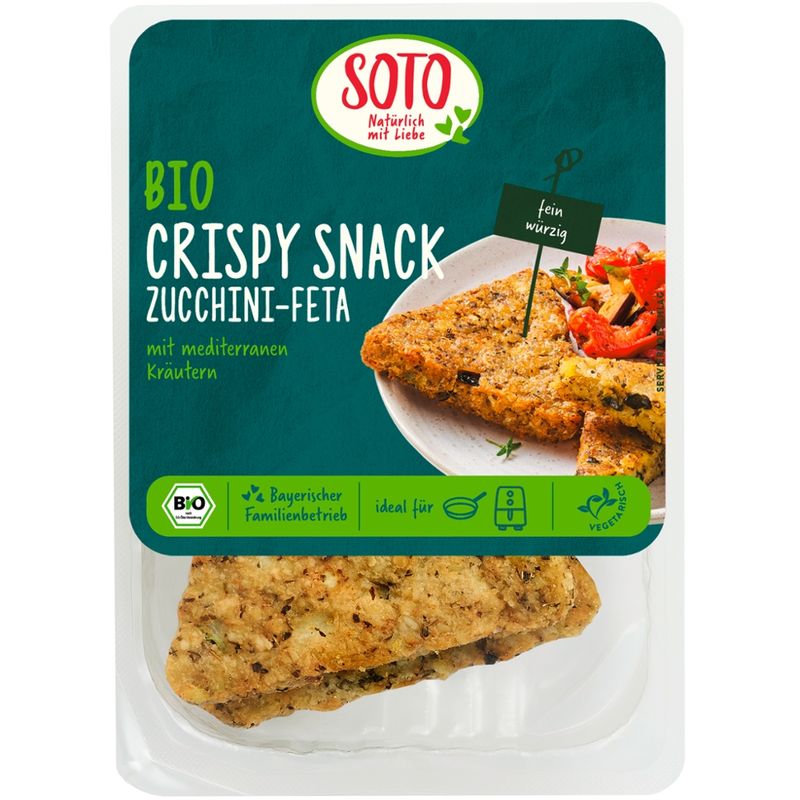 SOTO Bio Crispy Snack Zucchini-Feta - Produktbild