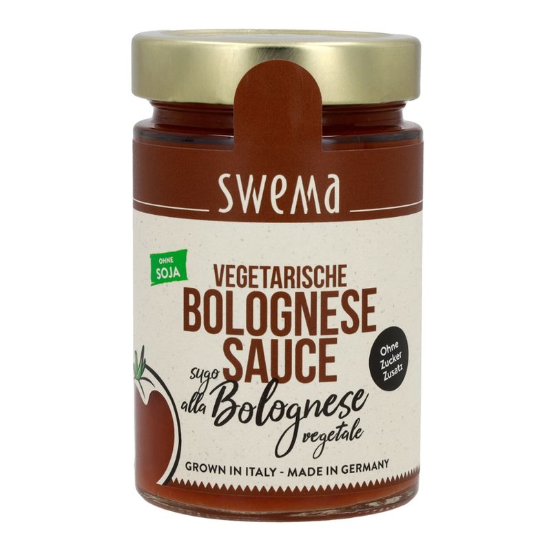 SweMa SweMa Vegetarische Bolognesesauce  - Sugo alla Bolognese vegetale, 300g - Produktbild