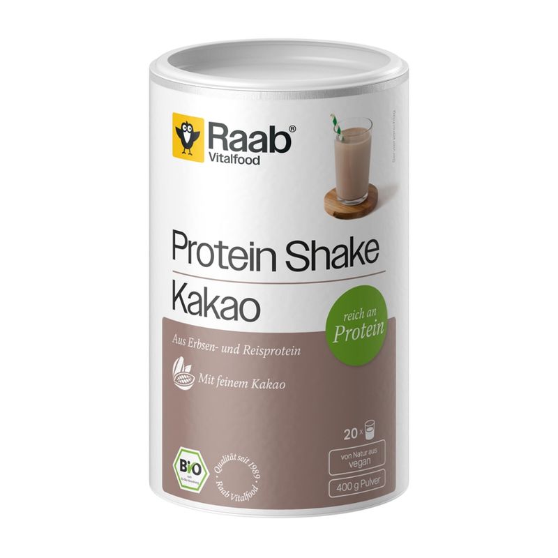 Raab Vitalfood BIO Protein Shake Kakao (ohne Soja) - Produktbild