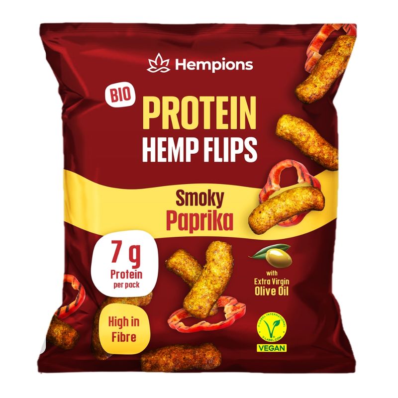 Hempions Bio Protein Hemp Flips Smoky Paprika, 30 g - Produktbild