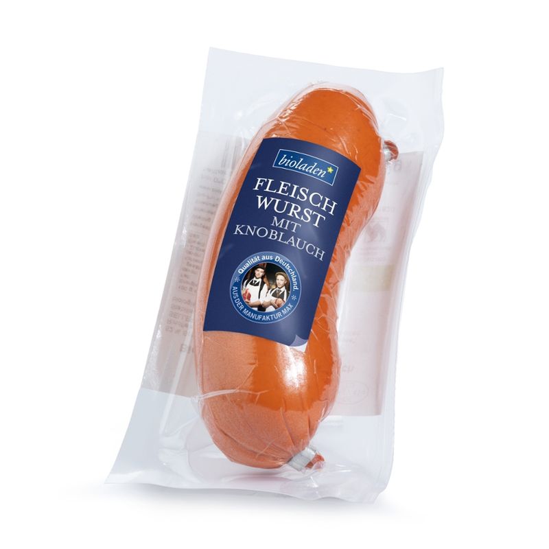 bioladen Fleischwurst mit Knoblauch - Produktbild